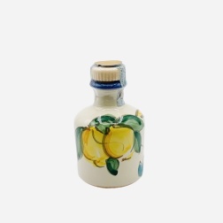 Bomboniera per comunione bottiglia limoncello ceramica di Vietri limoni